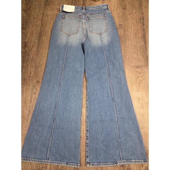 Ann Taylor LOFT NWT Curvy High Rise Super Flare Jeans Petite Inseam Size 27 - Picture 6 of 6